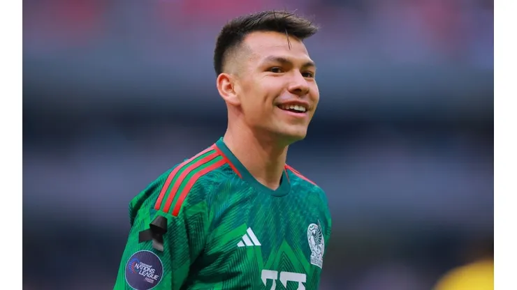 Hirving Lozano with Mexico's national team