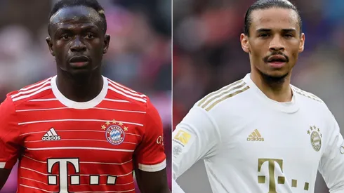 Sadio Mane and Leroy Sane of Bayern