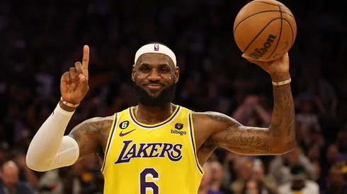 LeBron James of the Los Angeles Lakers