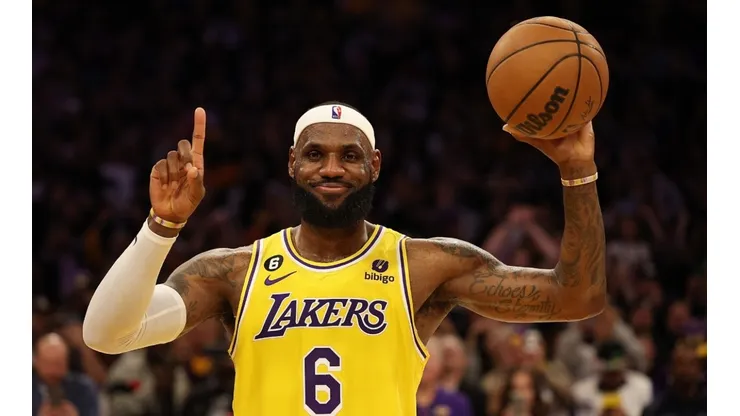 LeBron James of the Los Angeles Lakers