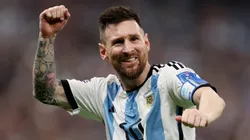 Lionel Messi with Argentina at the Qatar 2022 World Cup