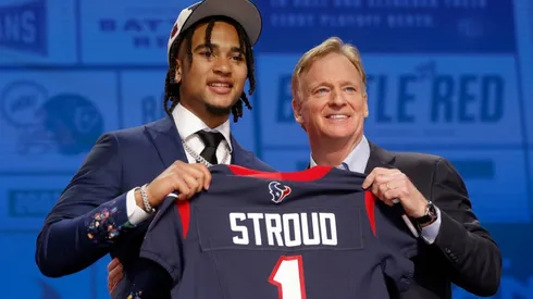 C.J. Stroud with Commissioner Roger Goodell - 2023 NFL Draft