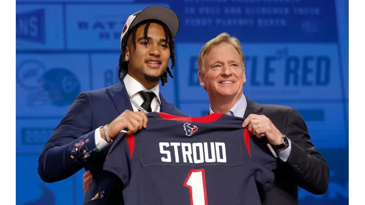 C.J. Stroud with Commissioner Roger Goodell - 2023 NFL Draft