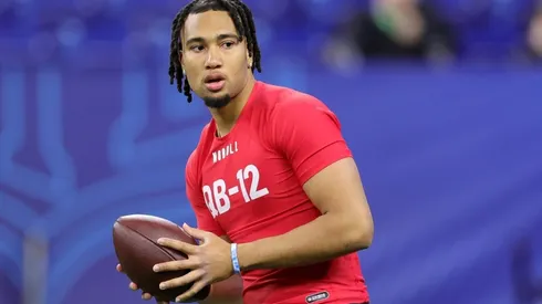 Quarterback CJ Stroud during the 2023 NFL Combine at Indianapolis