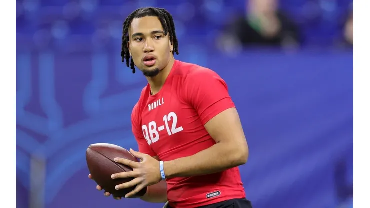 Quarterback CJ Stroud during the 2023 NFL Combine at Indianapolis