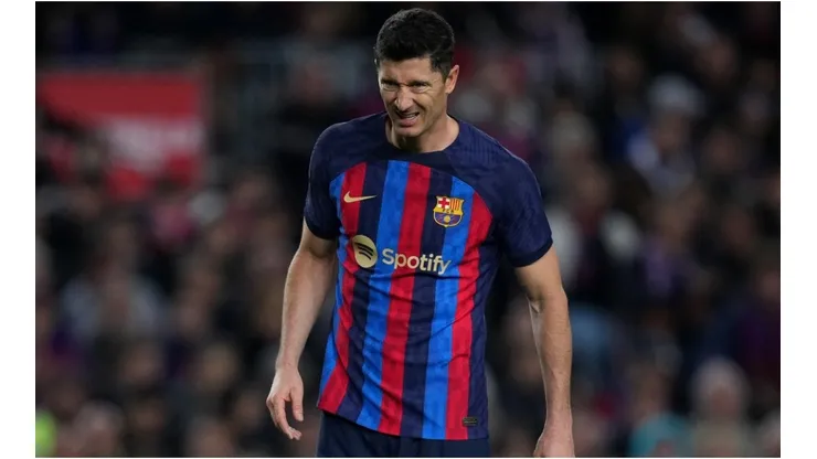 Robert Lewandowski of FC Barcelona