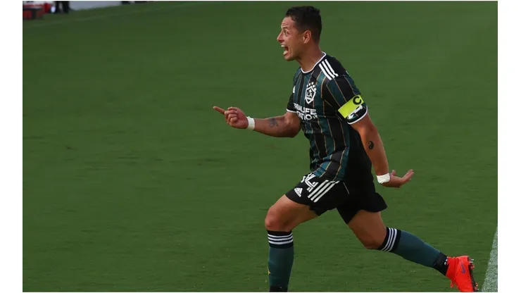 Javier "Chicharito" Hernandez #14 of Los Angeles Galaxy