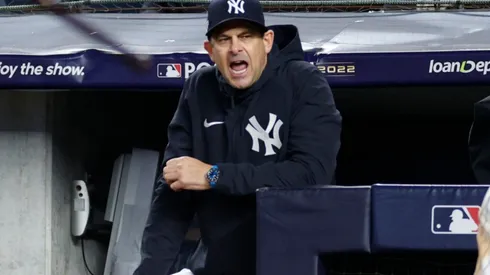 Manager Aaron Boone of the Yankees