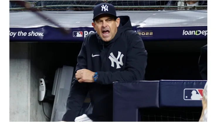 Manager Aaron Boone of the Yankees