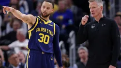 Steve Kerr and Stephen Curry