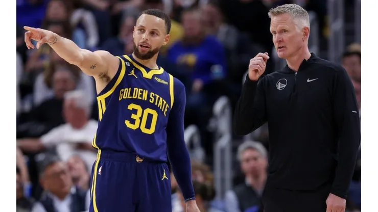 Steve Kerr and Stephen Curry