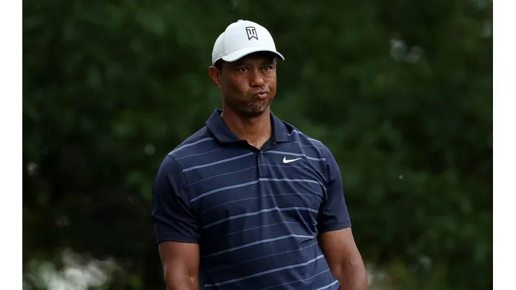 Tiger Woods during the second round of the 2023 Masters Tournament at Augusta National Golf Club