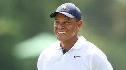 Tiger Woods during the first round of the Masters 2023 at Augusta National Golf Club