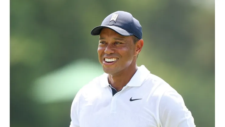 Tiger Woods during the first round of the Masters 2023 at Augusta National Golf Club