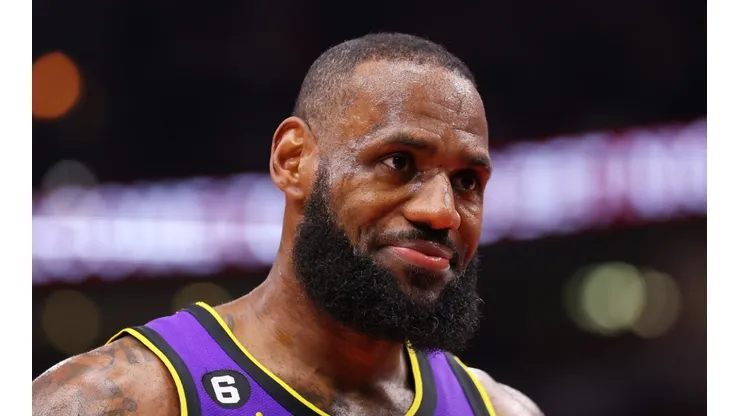 LeBron James of the Los Angeles Lakers
