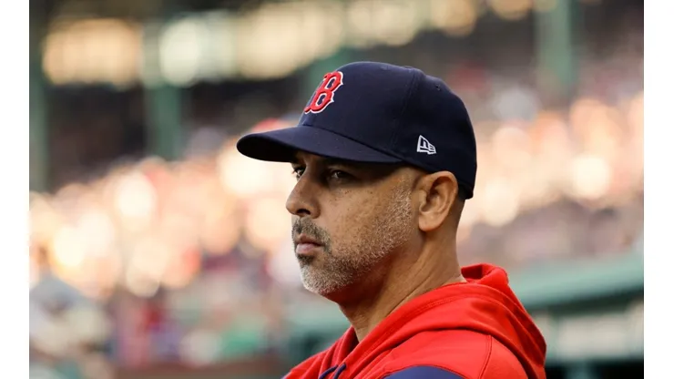 Manager Alex Cora of the Boston Red Sox
