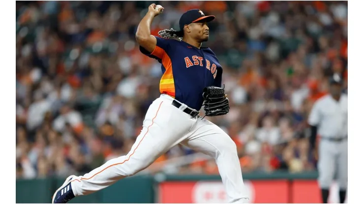 Luis Garcia #77 of the Houston Astros