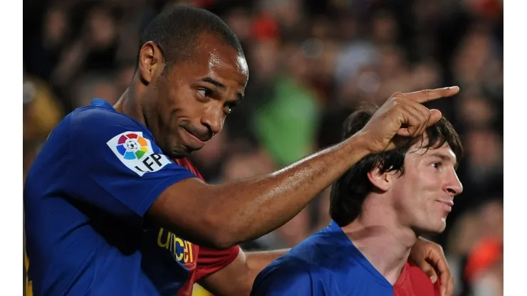 Thierry Henry (left) and Lionel Messi.