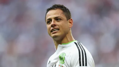 Javier Chicharito Hernandez with Mexico's national team