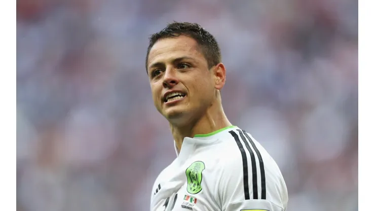 Javier Chicharito Hernandez with Mexico's national team