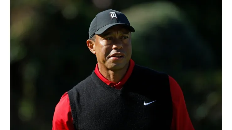 Tiger Woods at the 2023 Genesis Invitational at Riviera Country Club