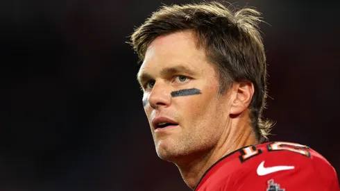 Tom Brady playing for the Tampa Bay Buccaneers in the NFL
