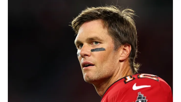 Tom Brady playing for the Tampa Bay Buccaneers in the NFL