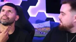 Sergio Agüero and Ibai Llanos