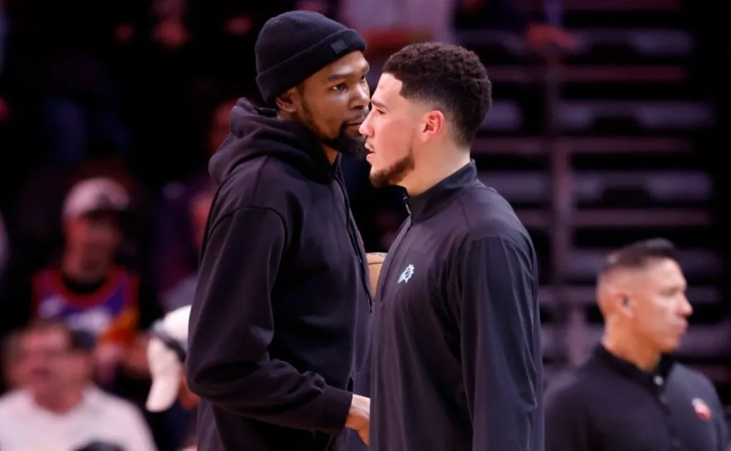 Devin Booker and Kevin Durant
