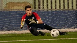 Puerto Rican goalkeeper at the training season