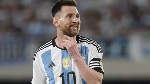 Lionel Messi during Argentina's 2022 Friendly against Panama.
