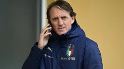 Manager Mancini of Italy