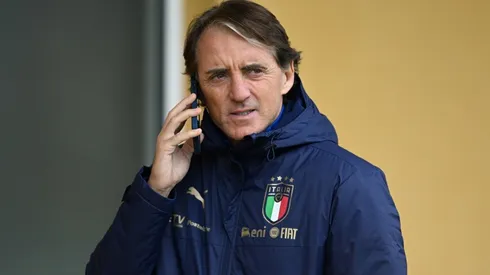 Manager Mancini of Italy