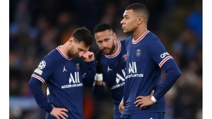 Lionel Messi, Neymar, and Kylian Mbappe of PSG