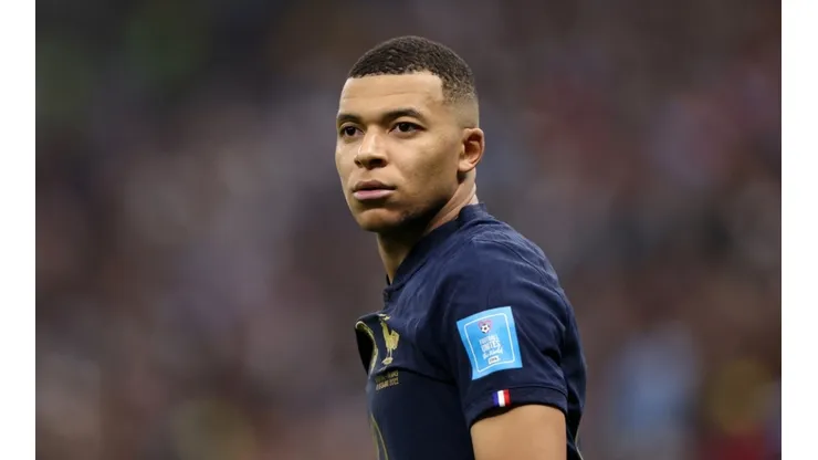 Kylian Mbappe with France in the Qatar 2022 World Cup