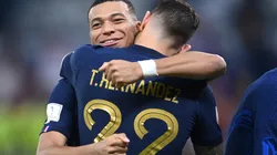 Kylian Mbappe and Theo Hernandez of France