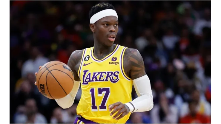 Dennis Schroder #17 of the Los Angeles Lakers