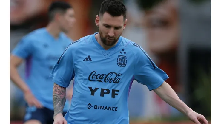 Lionel Messi preparing for this game in Argentina