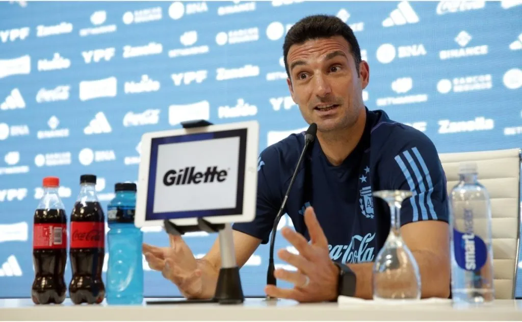 Argentina’s coach Lionel Scaloni