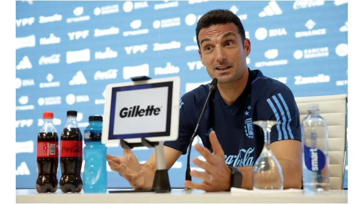 Argentina's coach Lionel Scaloni