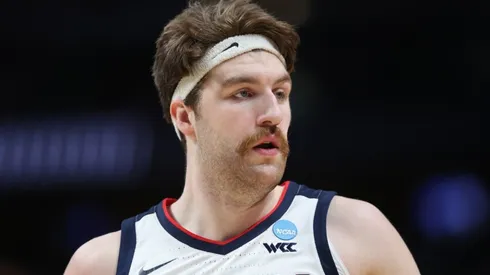 Drew Timme of the Gonzaga Bulldogs in the NCAA Men's Basketball Tournament