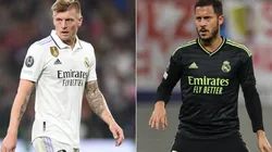 Toni Kroos (left) and Eden Hazard.