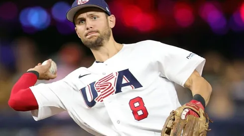 Trea Turner of United States during the 2023 WBC game vs Cuba