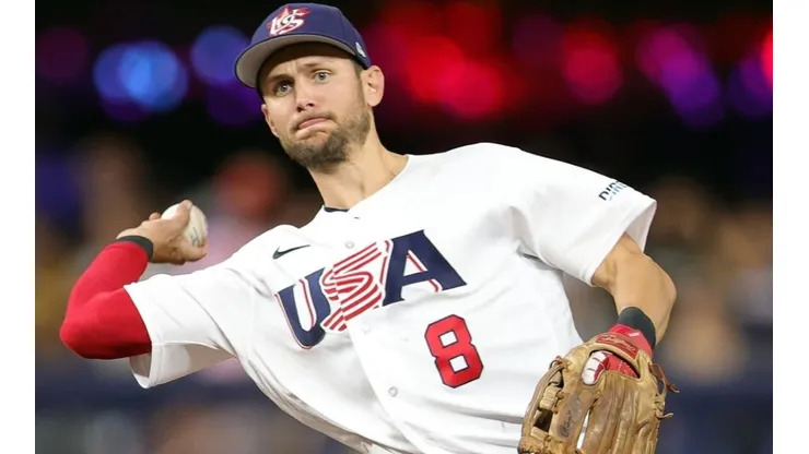 Trea Turner of United States during the 2023 WBC game vs Cuba