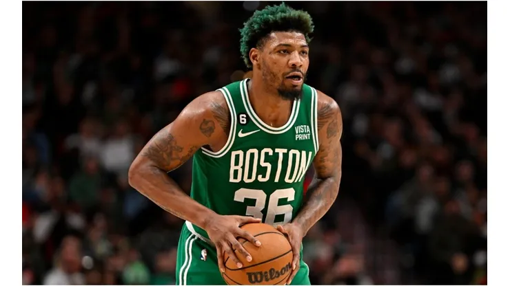 Marcus Smart #36 of the Boston Celtics.