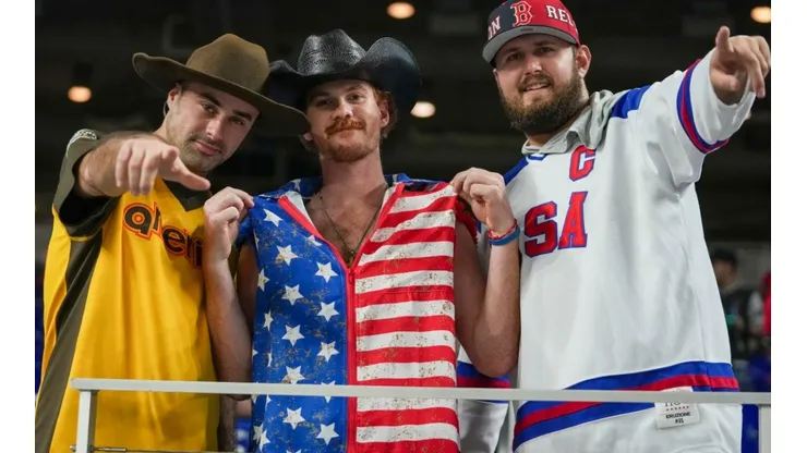 United States fans at the 2023 WBC game against Venezuela
