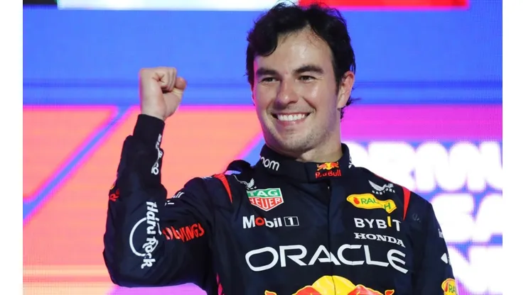 Sergio 'Checo' Perez after his win in the 2023 Saudi Arabian Grand Prix