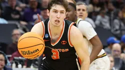 Ryan Langborg of Princeton Tigers during the 2023 March Madness