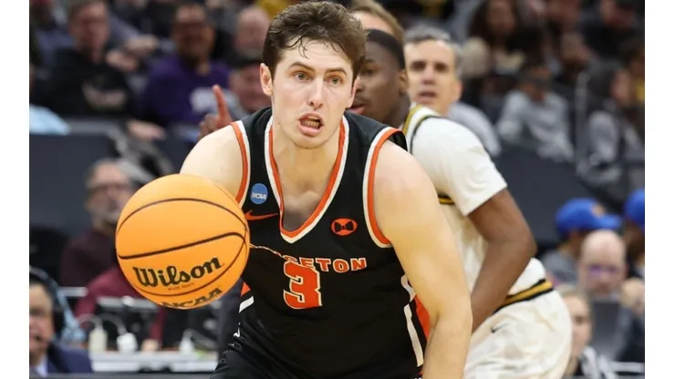 Ryan Langborg of Princeton Tigers during the 2023 March Madness