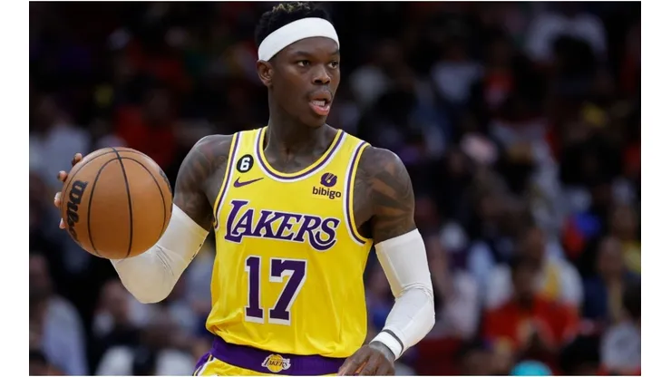 Dennis Schroder #17 of the Los Angeles Lakers